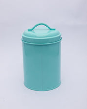 Metal Storage Jar, Sugar Jar, Turquoise, Iron - MARKET 99