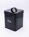 Metal Storage Jar, Tea Jar, Black, Iron, 1.7 Litre - MARKET 99