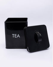 Metal Storage Jar, Tea Jar, Black, Iron, 1.7 Litre - MARKET 99