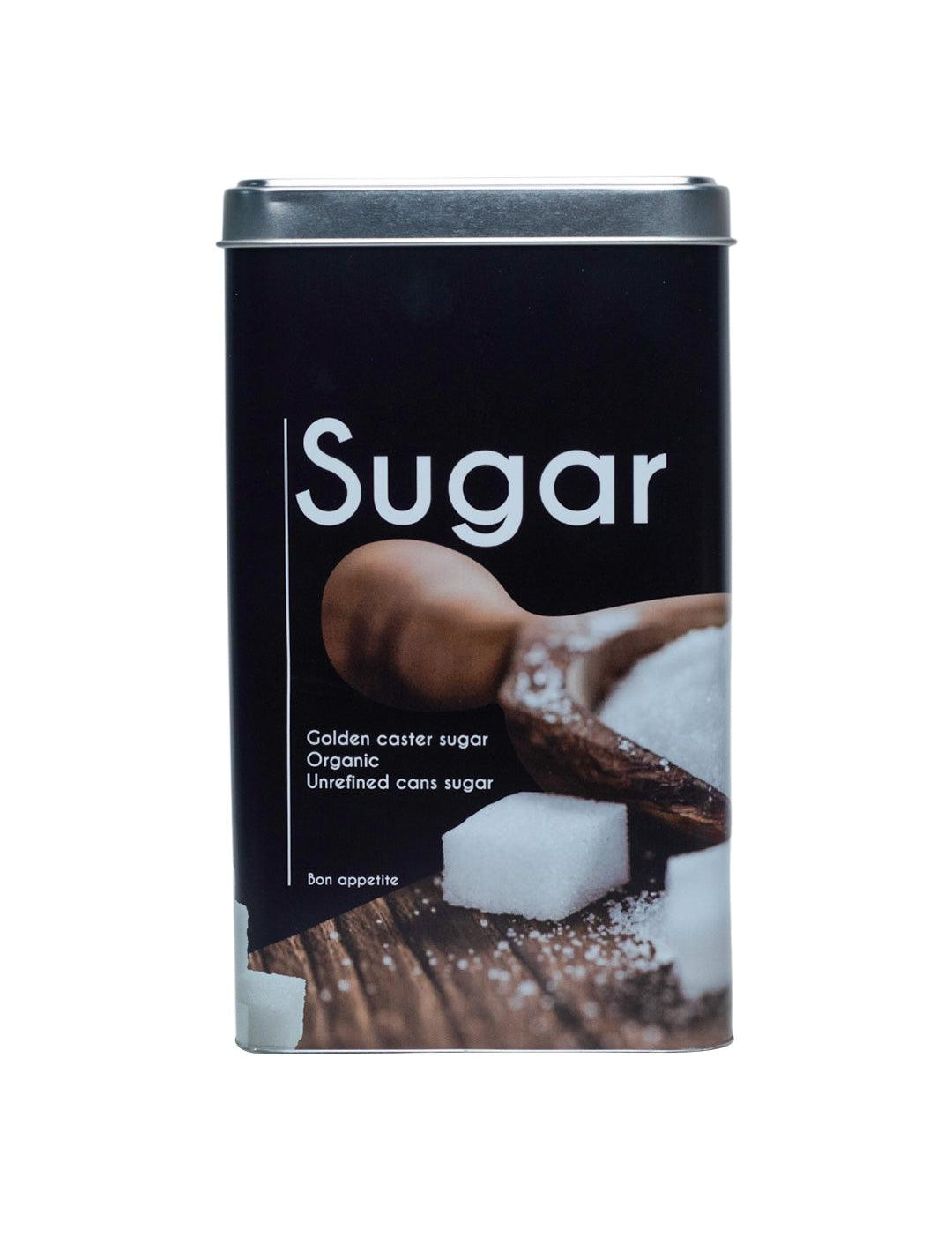 Metal Sugar Jar - Black, 2050Ml - MARKET 99
