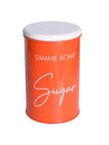 Metal Sugar Jar - Orange, 900 Ml - MARKET 99