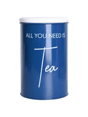 Metal Tea Jar - Blue, 900 Ml - MARKET 99