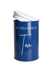 Metal Tea Jar - Blue, 900 Ml - MARKET 99