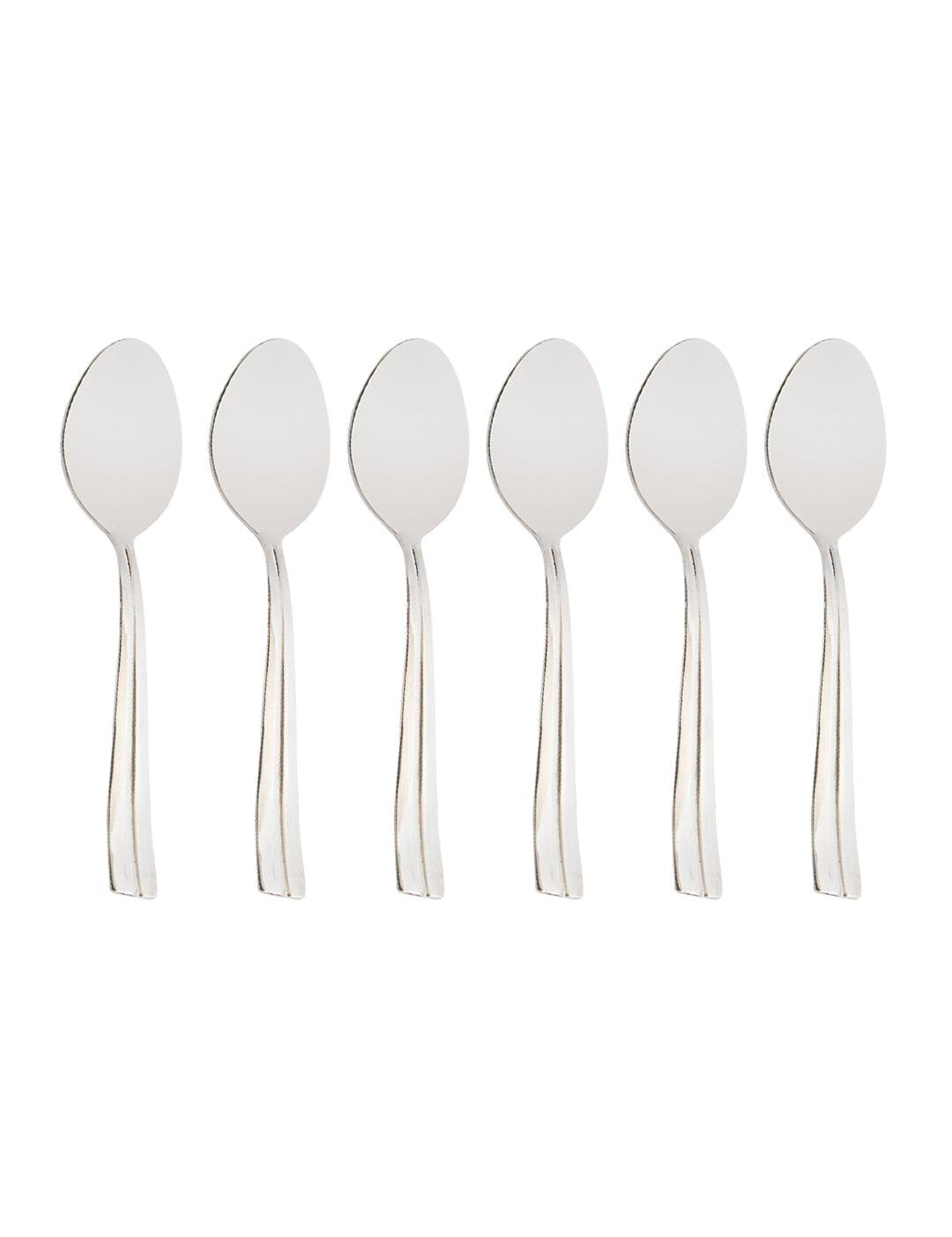 Midline Steel Tableware Cutlery Set Of 18 Pcs With Stand in Silver Colour - MARKET 99