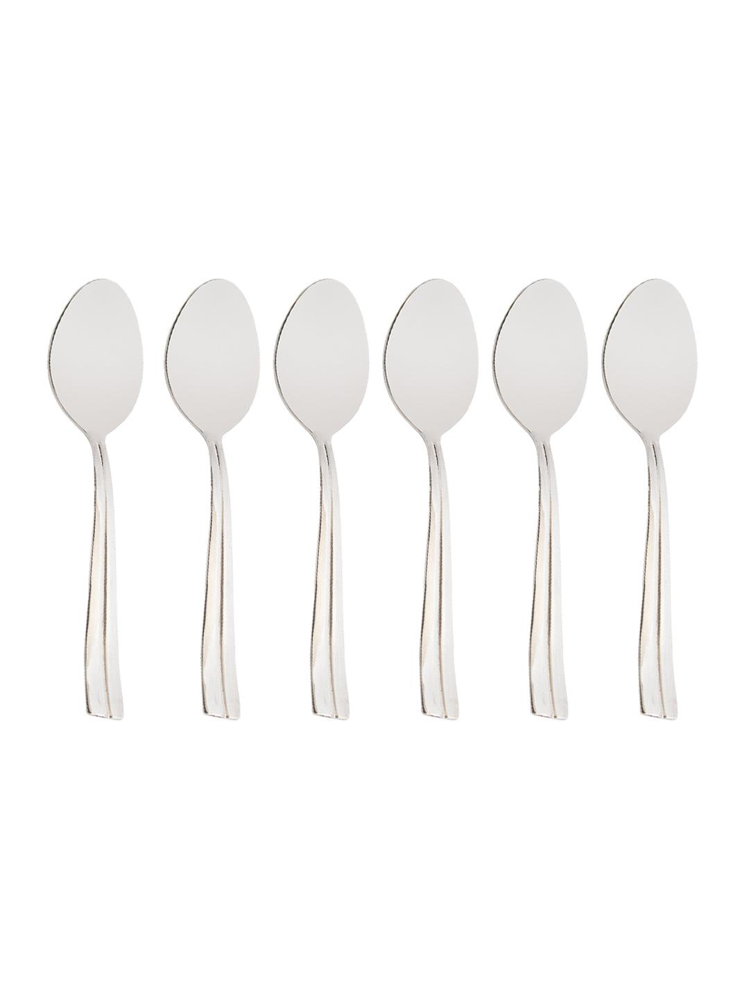 Midline Steel Tableware Cutlery Set Of 18 Pcs With Stand in Silver Colour - MARKET 99