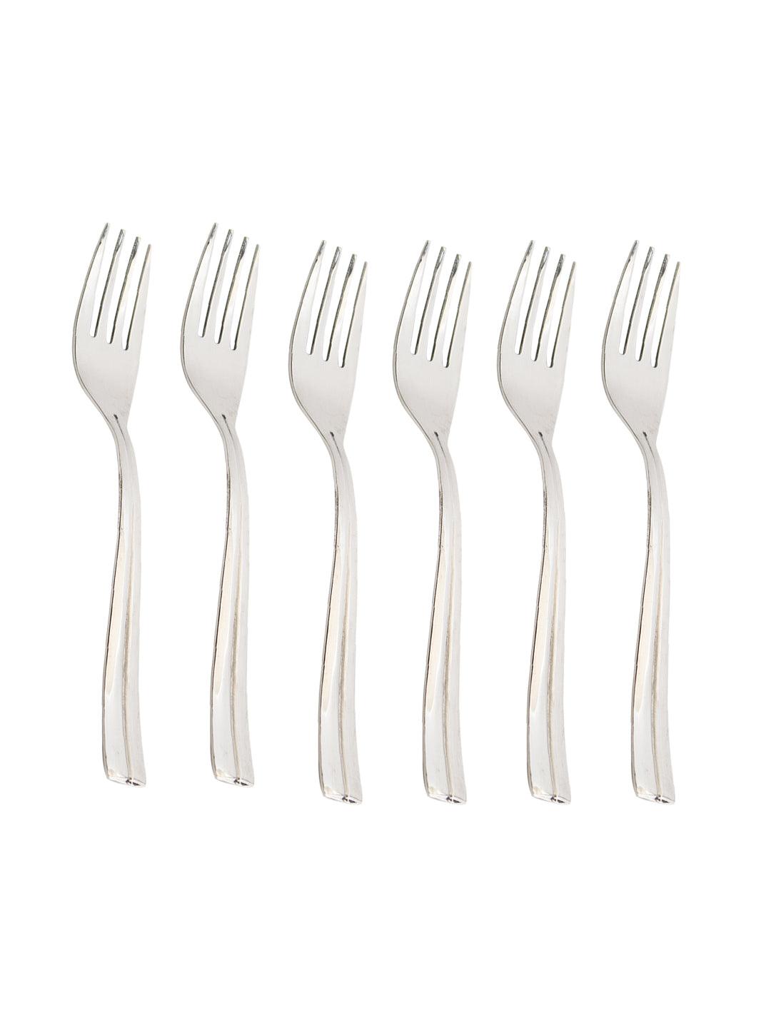 Midline Steel Tableware Cutlery Set Of 18 Pcs With Stand in Silver Colour - MARKET 99