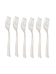 Midline Steel Tableware Cutlery Set Of 18 Pcs With Stand in Silver Colour - MARKET 99