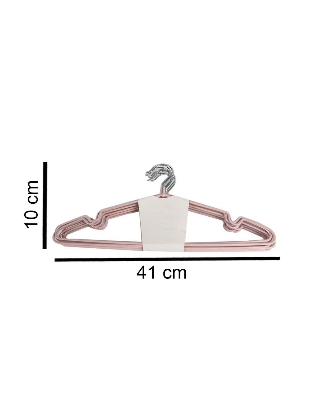 Modern Cloth Hanger, Peach, Iron, Set of 10 - MARKET 99