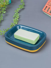 Modern Self Draining Soap Dish Holder - Blue