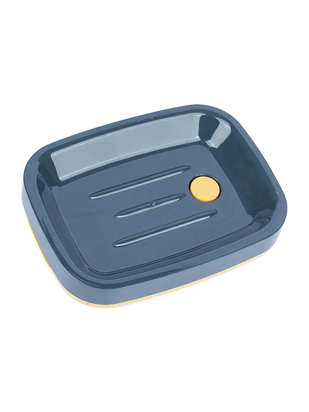 Modern Self Draining Soap Dish Holder - Blue