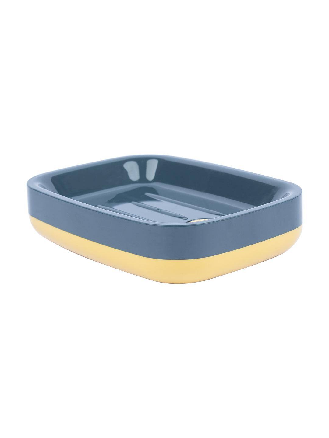 Modern Self Draining Soap Dish Holder - Blue