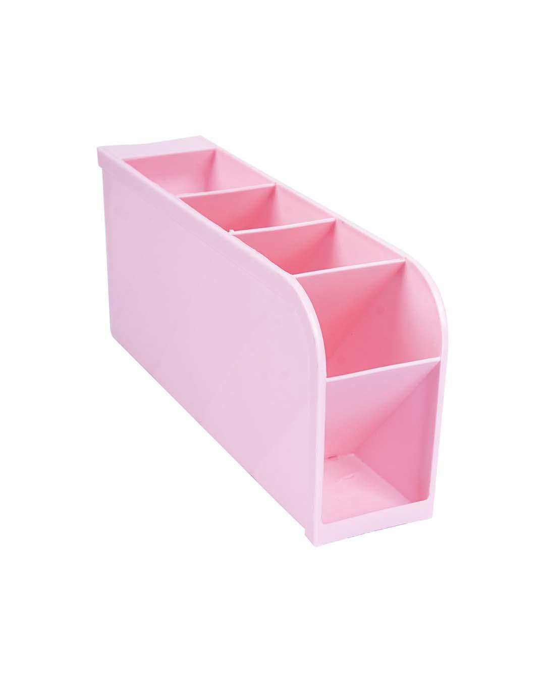 Modish Pen Pot, Pen Holder, Pink, Plastic - MARKET 99