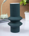 Modish Vase, Flower Holder, Deep Sea Green, Ceramic - MARKET 99