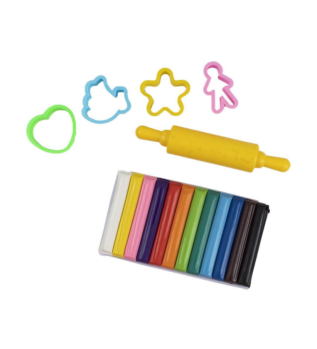 Moulding Clay Set, Multicolour, Clay, Set of 17 - MARKET 99