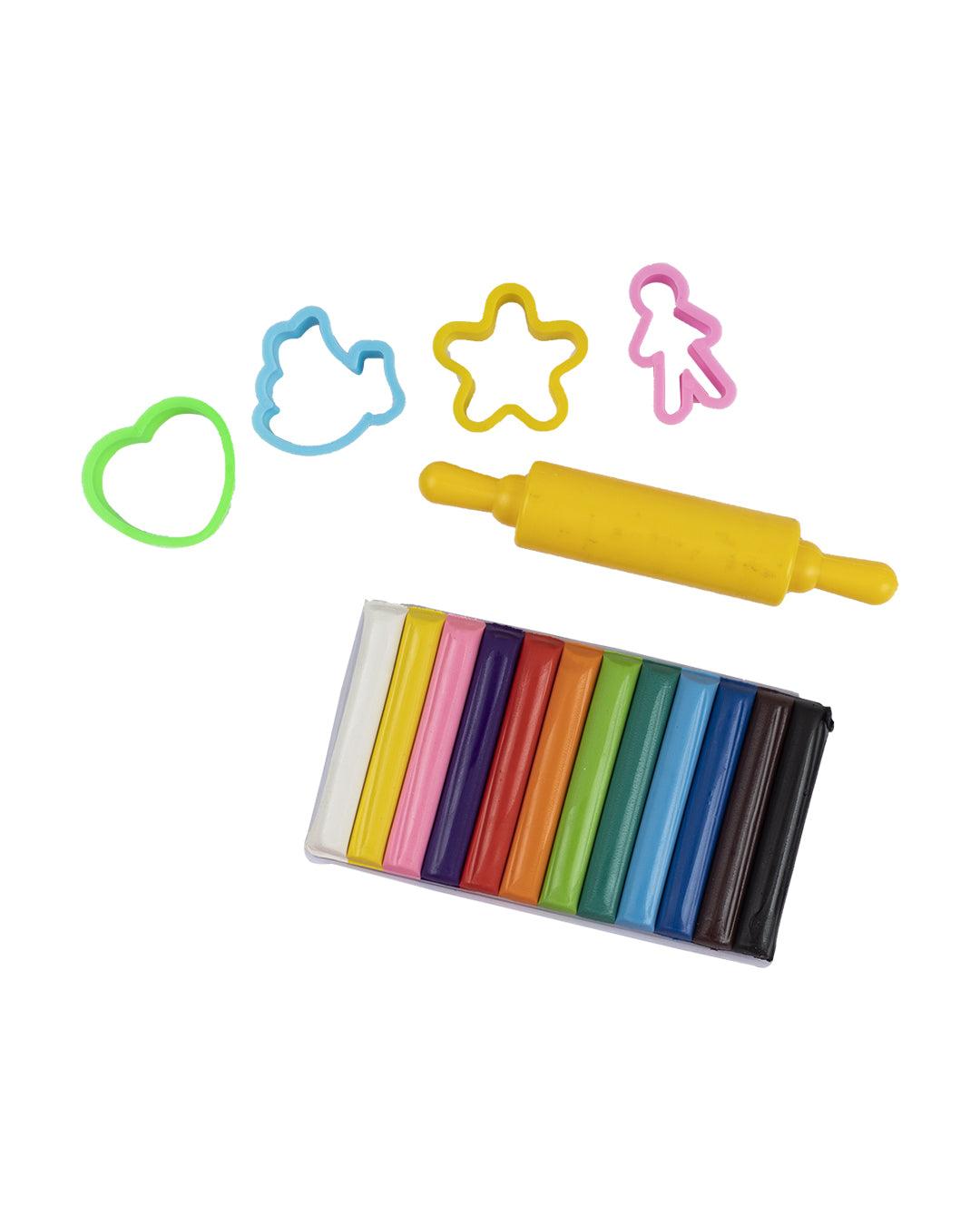 Moulding Clay Set, Multicolour, Clay, Set of 17 - MARKET 99