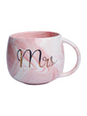 Mr. n Mrs. Royal Marble Mug - Each 350mL, Pink - MARKET 99