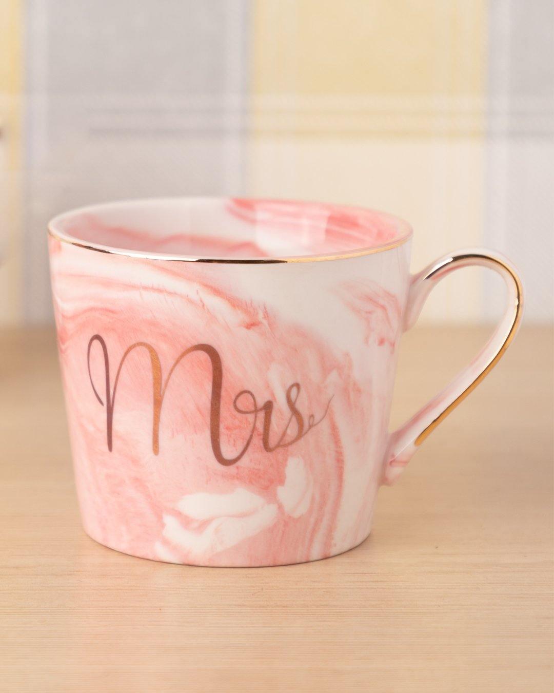 Mrs Mug, Pink, Ceramic, 350 mL - MARKET 99