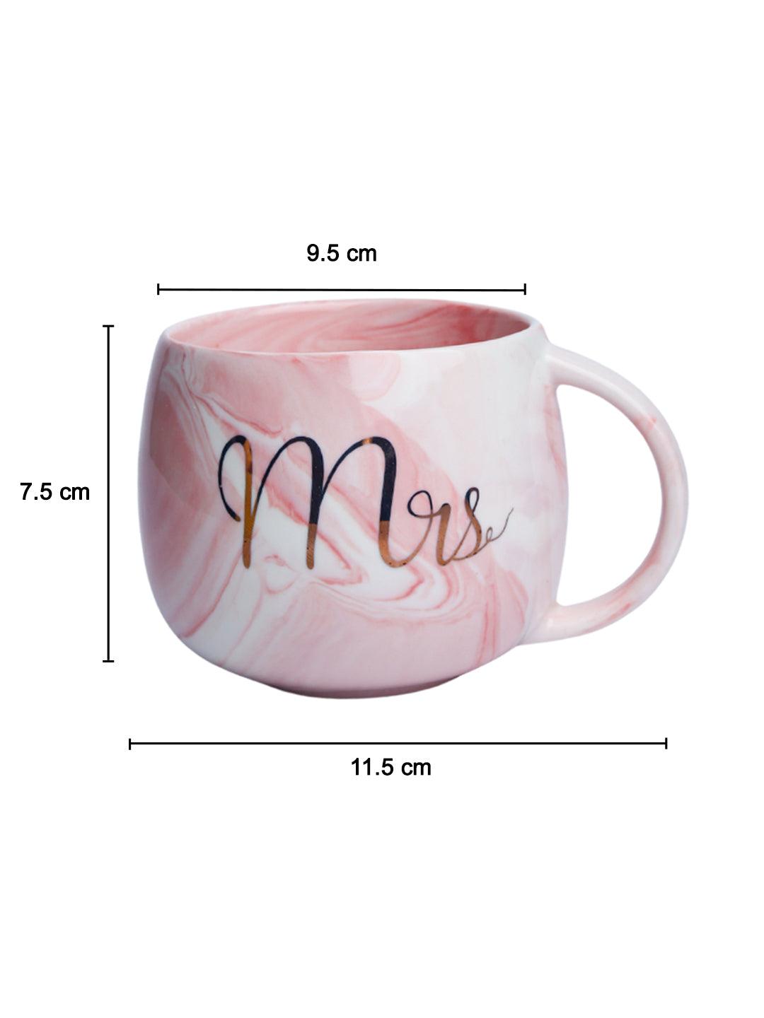 Mrs. Royal Marble Mug - 350mL, Pink - MARKET 99