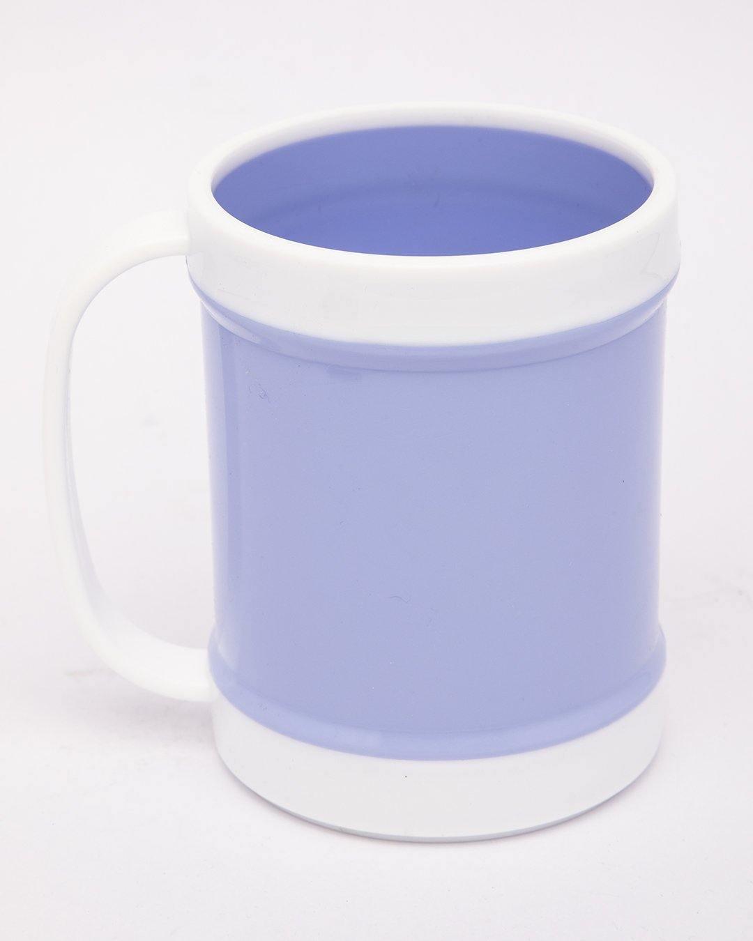Mug, Cartoon Animal Print, Light Blue, Plastic - MARKET 99