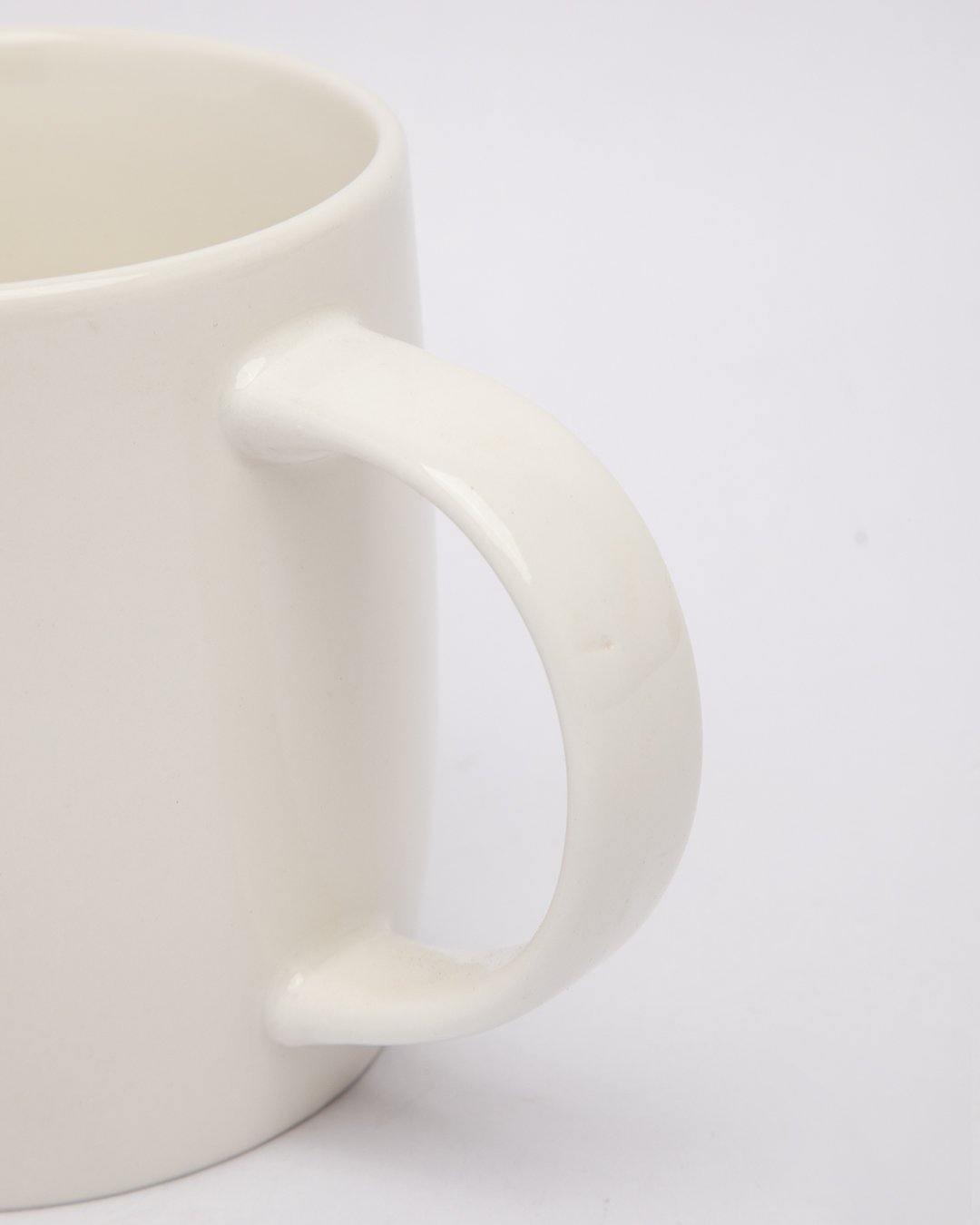 Mug, Emoji Print, for Tea & Coffee, White, Ceramic - MARKET 99