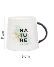 Mug, Pure Nature, White, Ceramic, 220 mL - MARKET 99