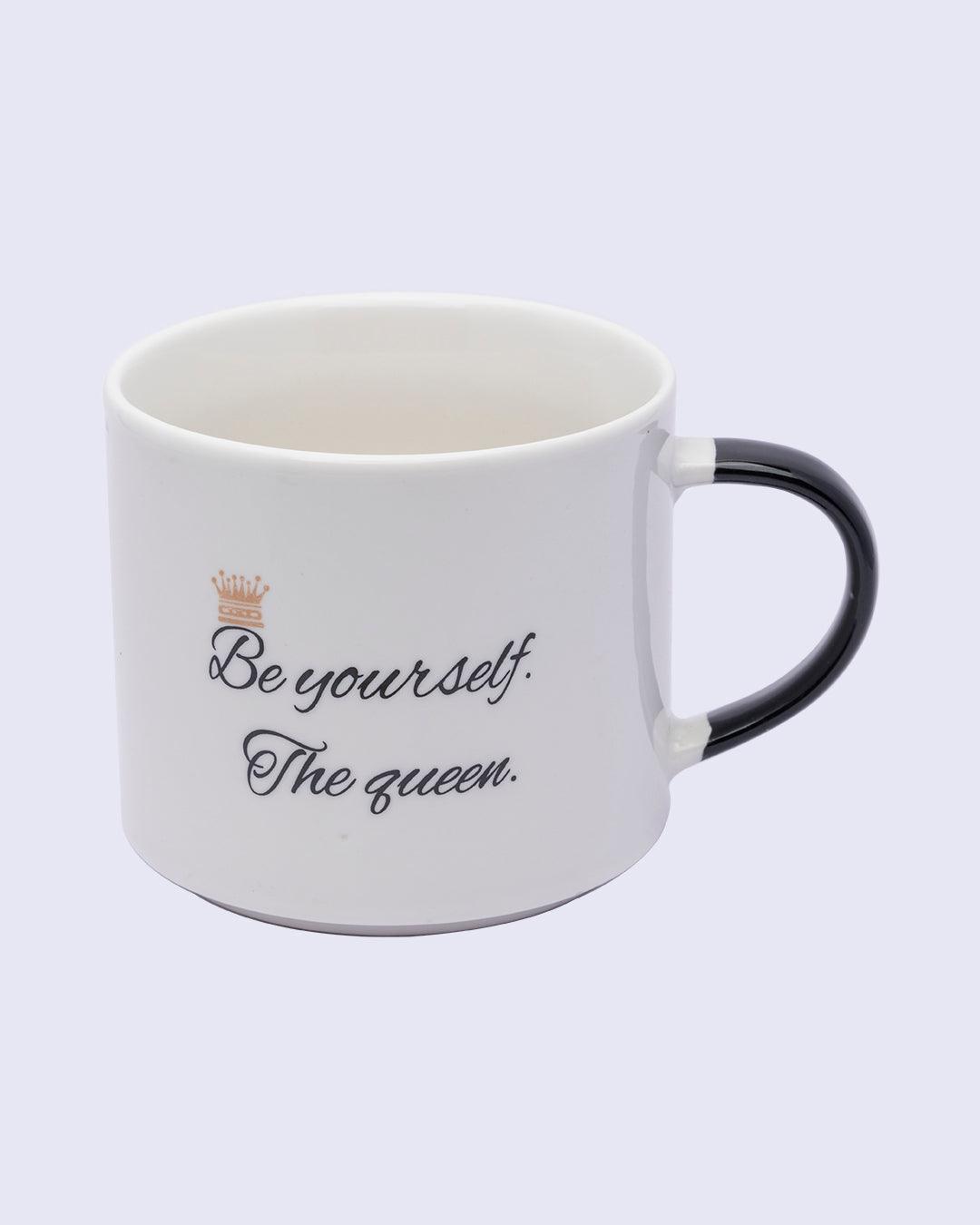 Mug, with Quotation, White, Ceramic, 420 mL - MARKET 99