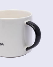 Mug, with Quotation, White, Ceramic, 420 mL - MARKET 99