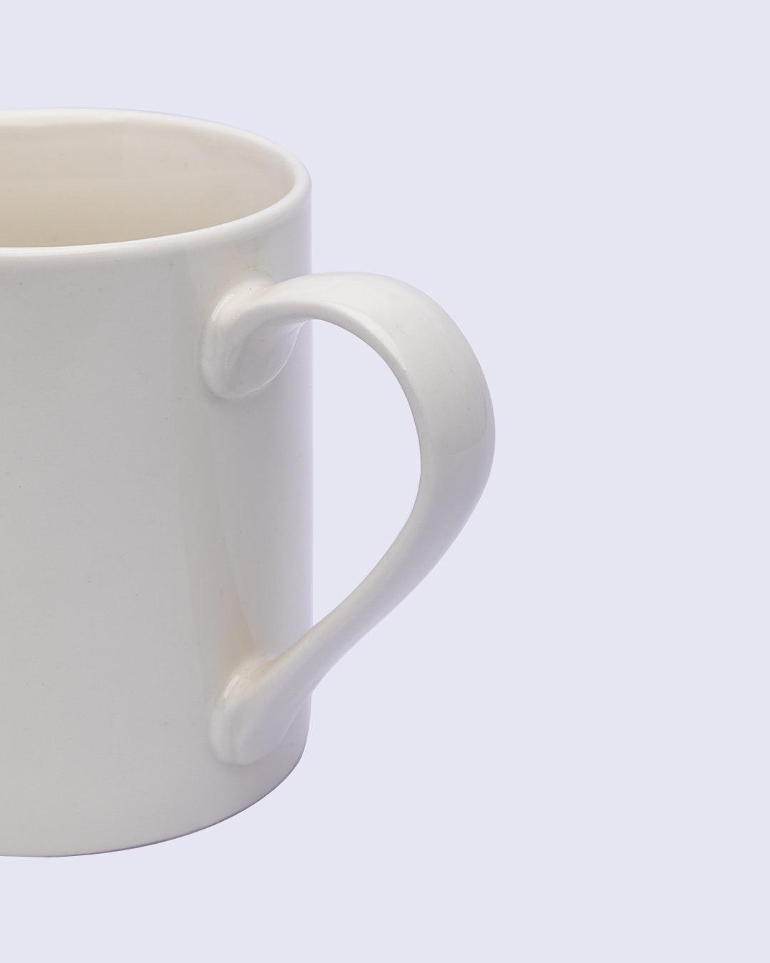 Mug, with Quotation, White, Ceramic, 500 mL - MARKET 99