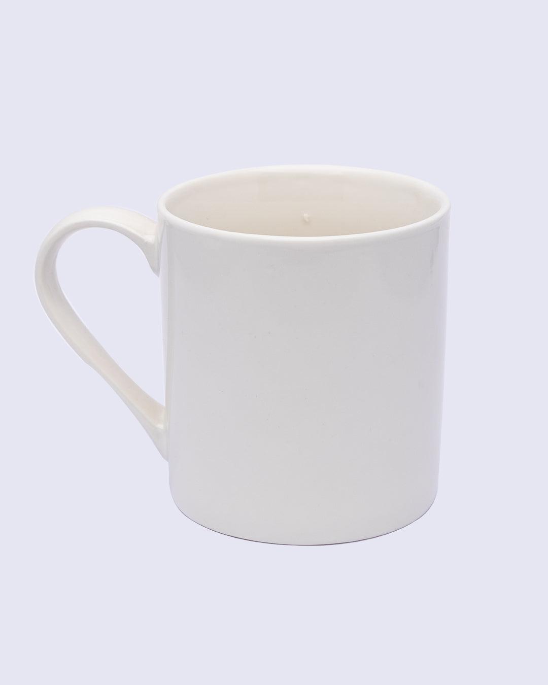 Mug, with Quotation, White, Ceramic, 500 mL - MARKET 99