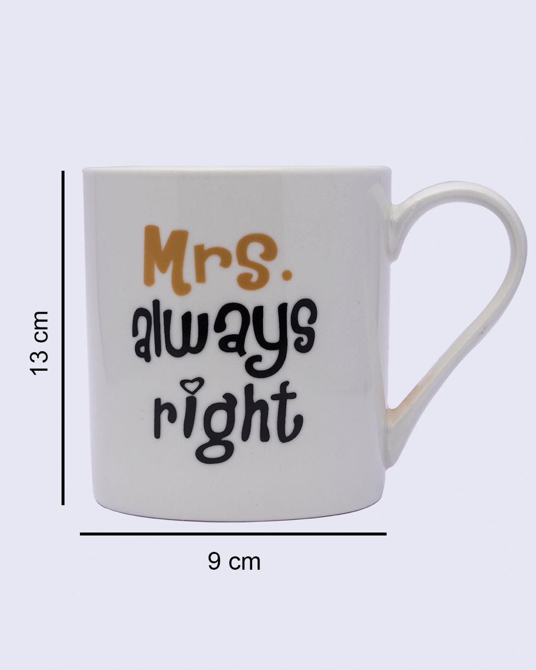 Mug, with Quotation, White, Ceramic, 500 mL - MARKET 99