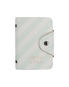 Multi Card Holder, Wallet, Chevron Print, Lime Green, PU Leather, - MARKET 99