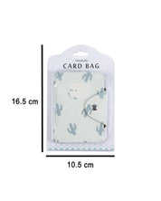 Multi Card Holder, Wallet, Printed, Cyan, PU Leather - MARKET 99