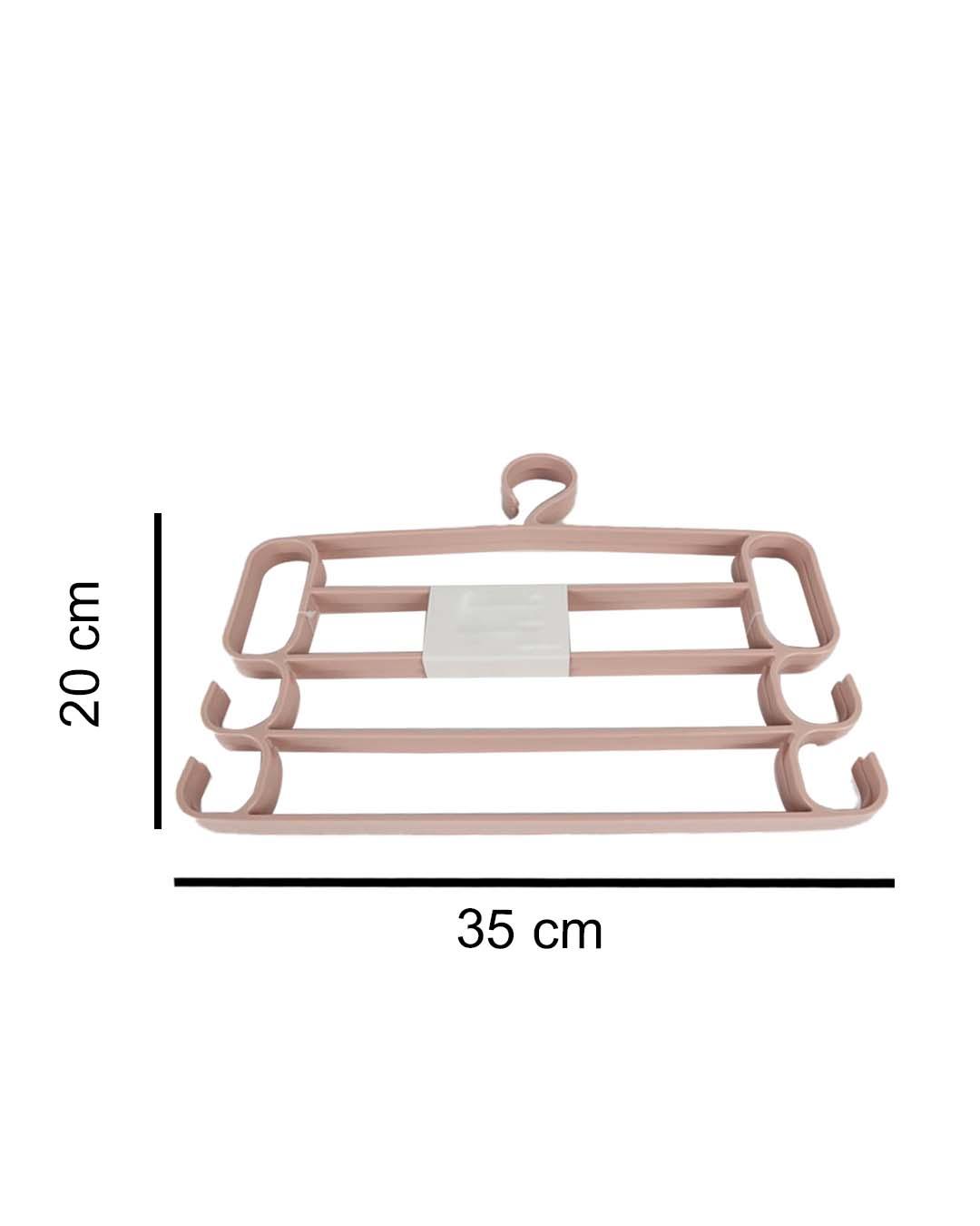 Multi-Level Hangers, Burgundy, Plastic, Set of 2 - MARKET 99