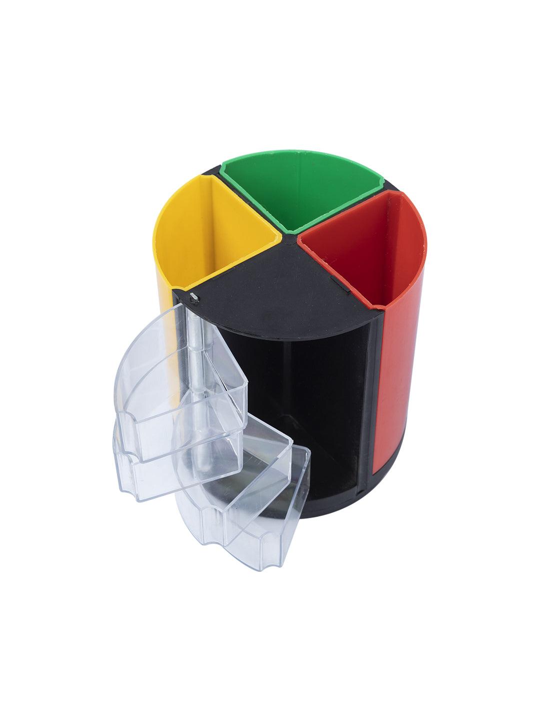 Multicolour Pen holder with 4 Compartments - MARKET 99
