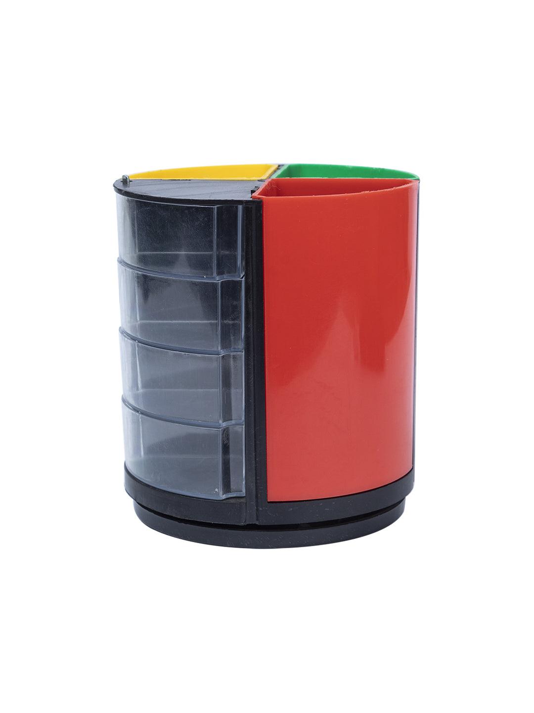 Multicolour Pen holder with 4 Compartments - MARKET 99