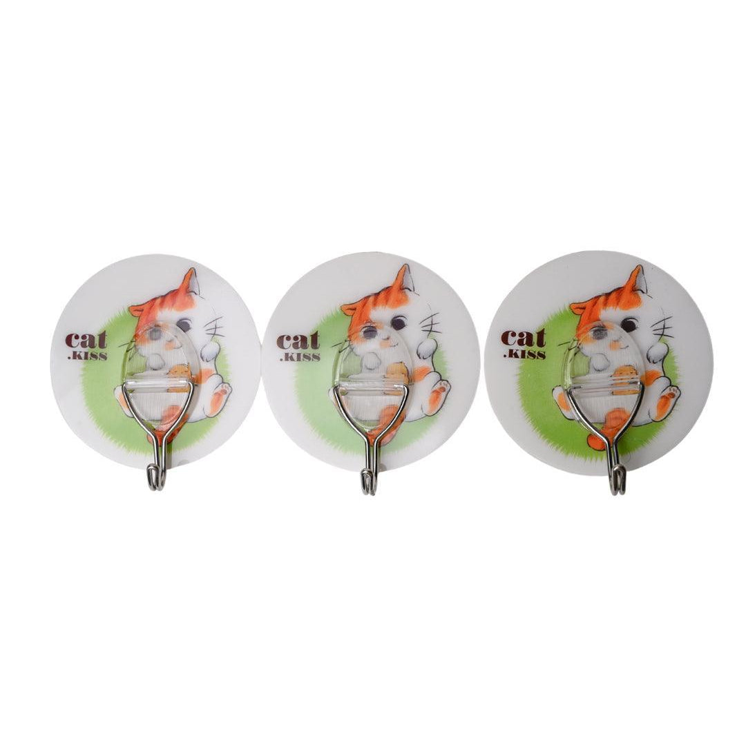 Multipurpose Plastic Self-adhesive 3pc Hooks - MARKET 99