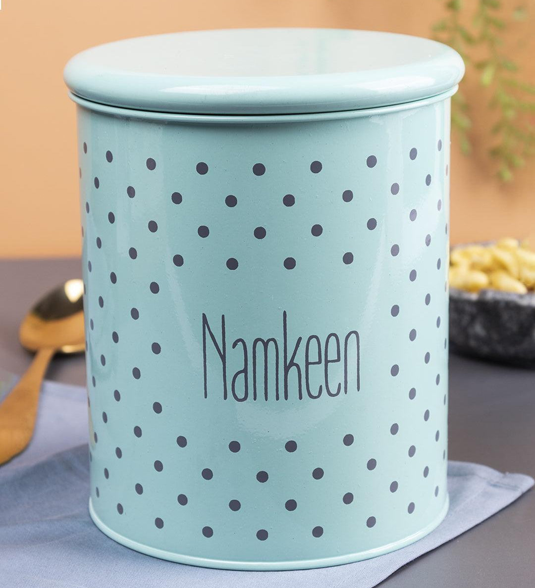 Namkeen Jar With Lid - (Green, 1700mL) - MARKET 99