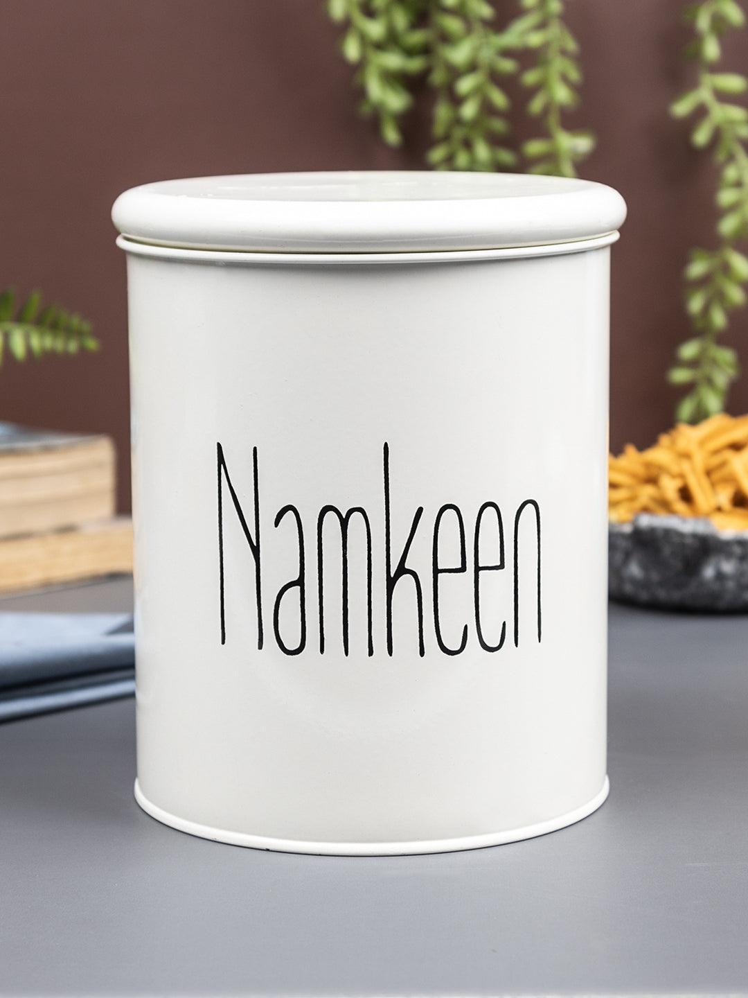 Off White Namkeen Jar With Lid (1700mL)