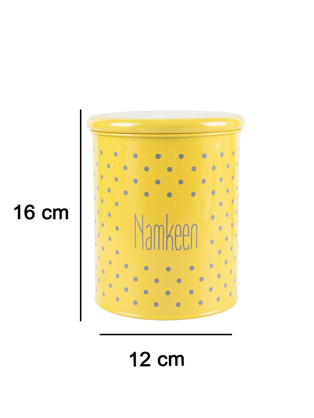 Namkeen Jar With Lid - (Yellow, 1700mL) - MARKET 99