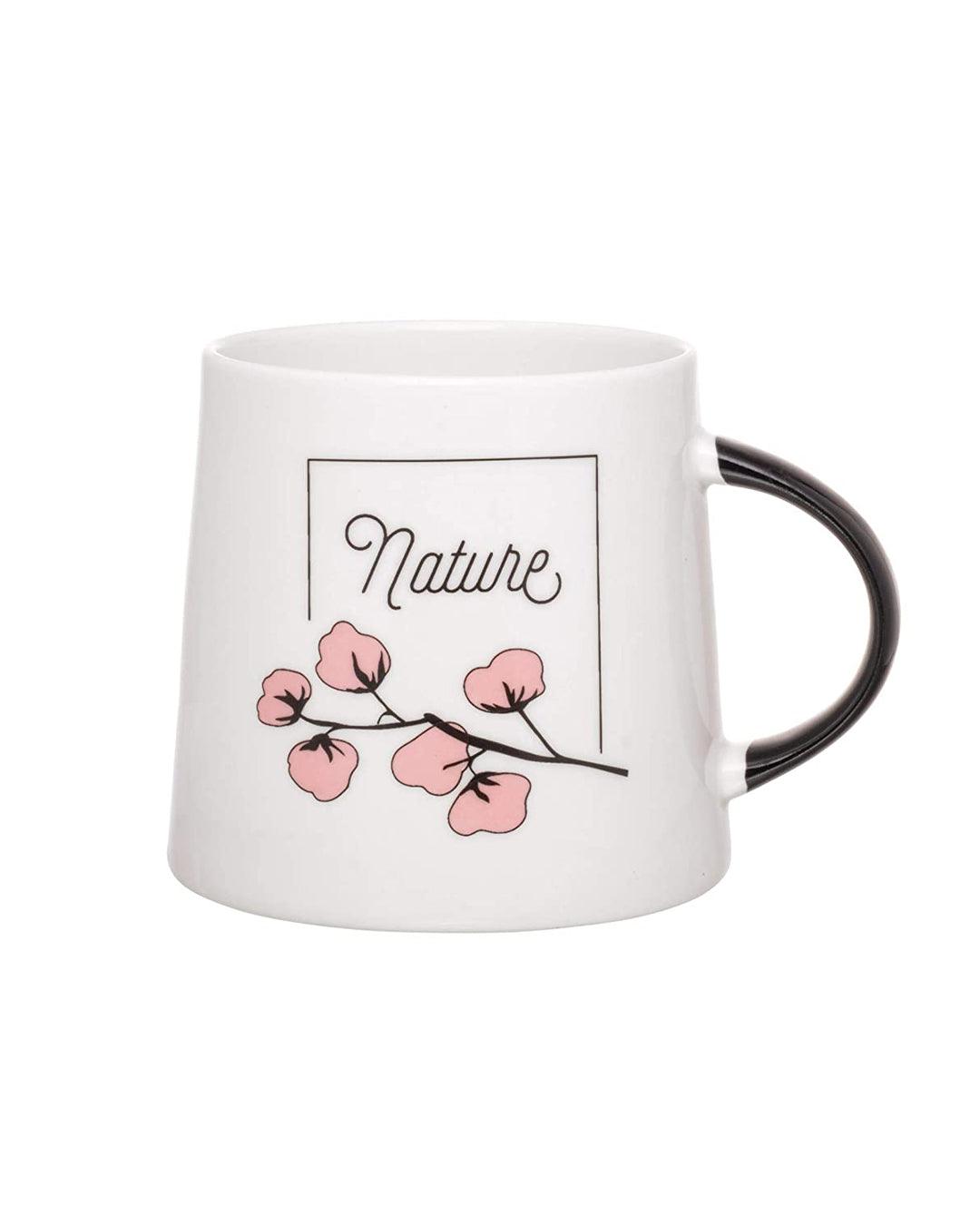 'nature' Graphic Print Ceramic Tea & Coffee Mug ( 400 mL, Microwave Safe) - MARKET 99