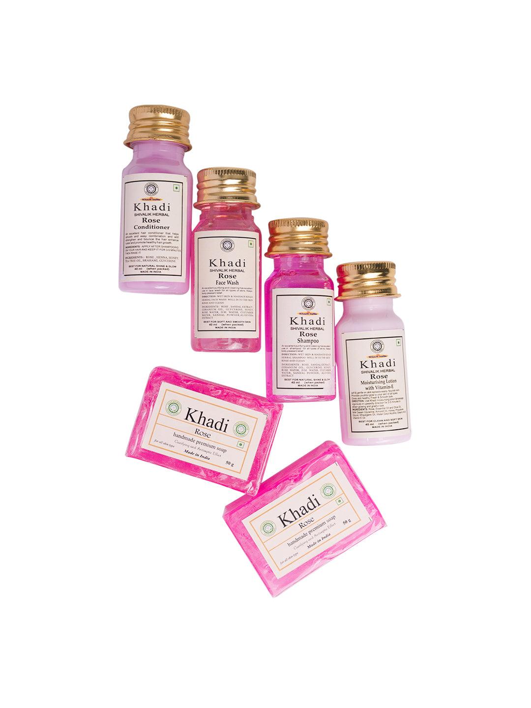 New Travel Kit Rose - Set Of 6, Pink - MARKET 99