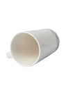 "NORDIC" Coffee Mug With Ceramic Lid and Spoon - White, 450mL