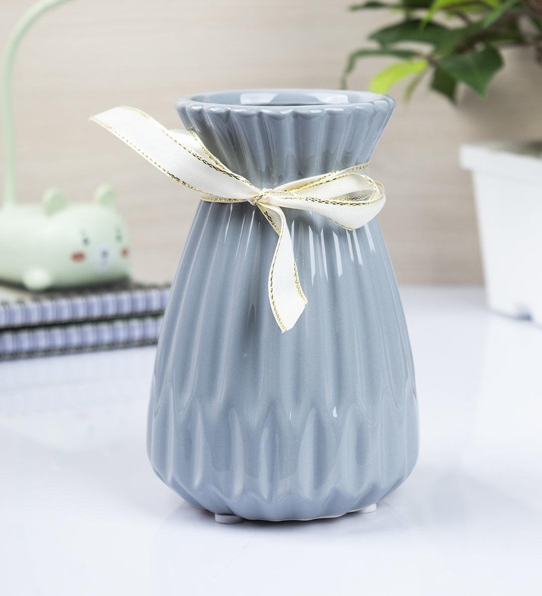 Nordic Vase, Grey, Ceramic - MARKET 99