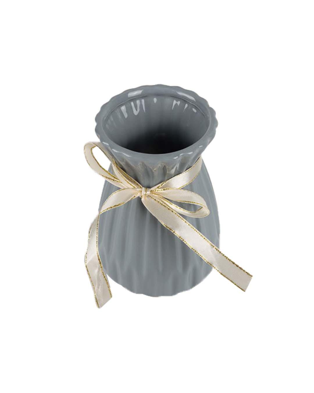 Nordic Vase, Grey, Ceramic - MARKET 99