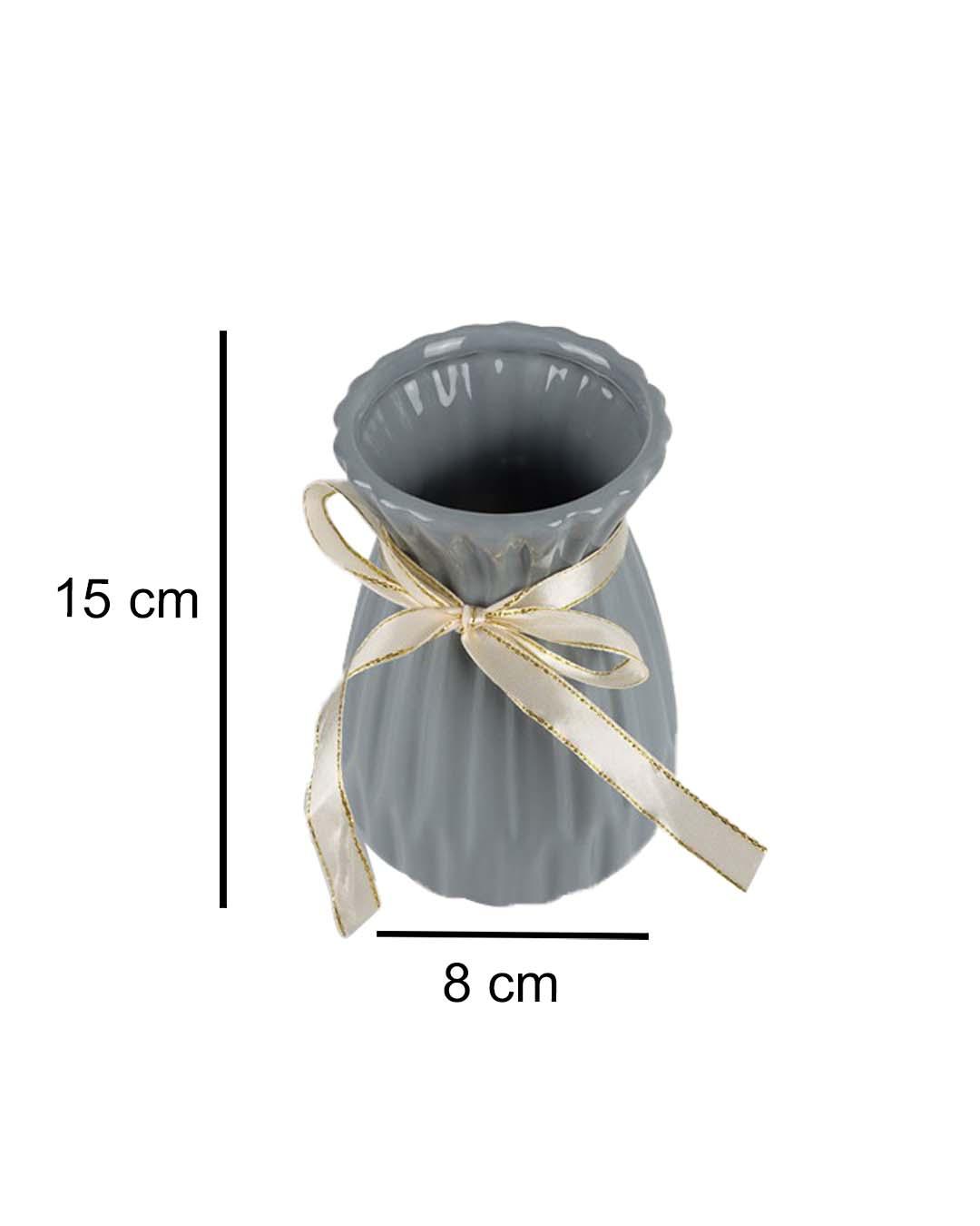 Nordic Vase, Grey, Ceramic - MARKET 99