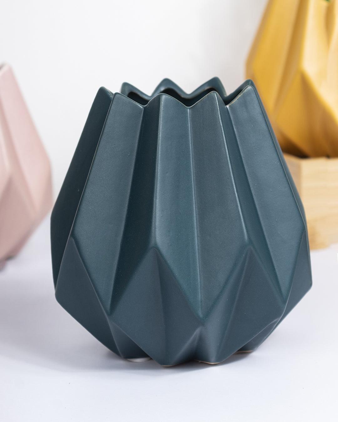 Nordic Vase, Turquoise, Ceramic - MARKET 99