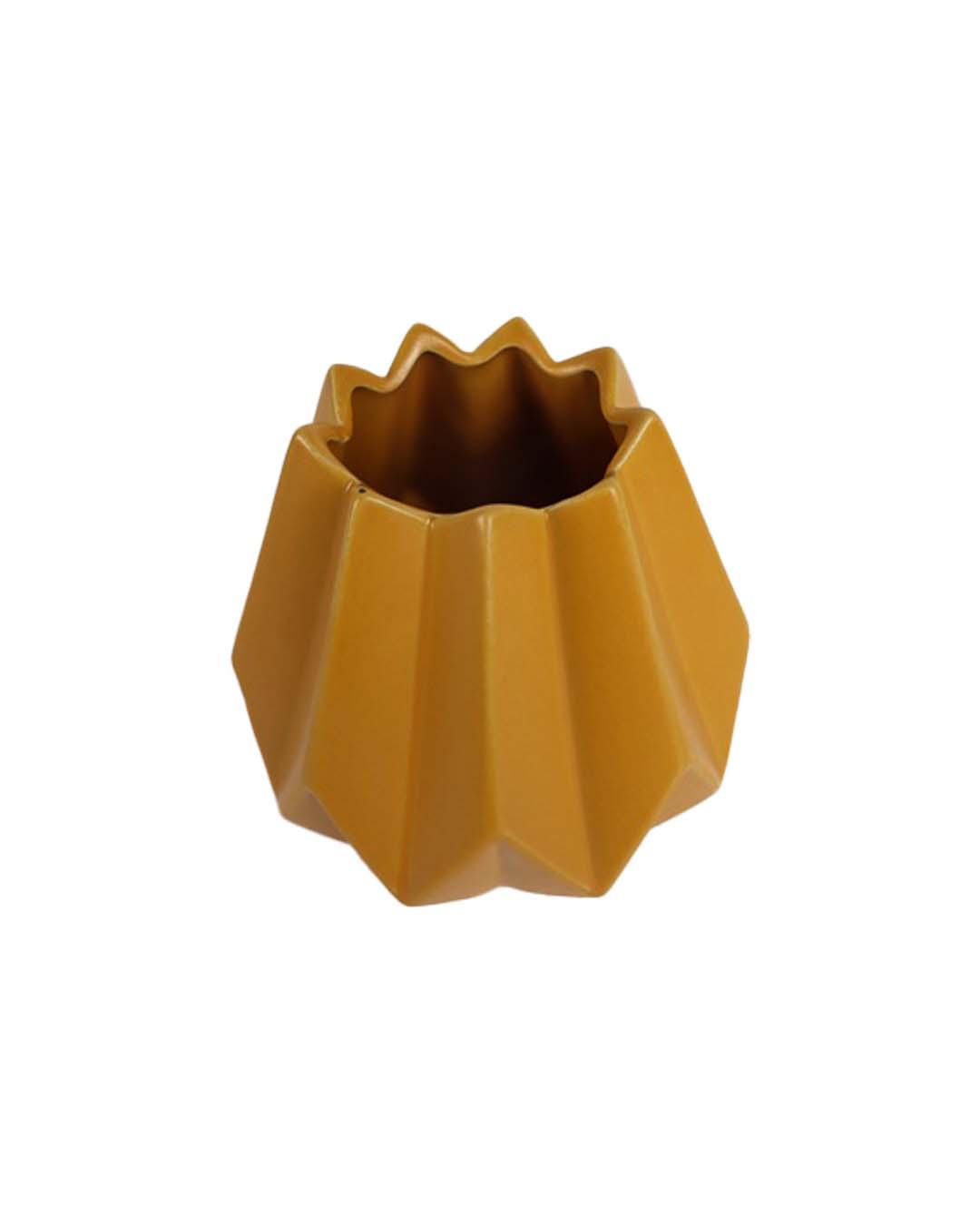 Nordic Vase, Yellow, Ceramic - MARKET 99