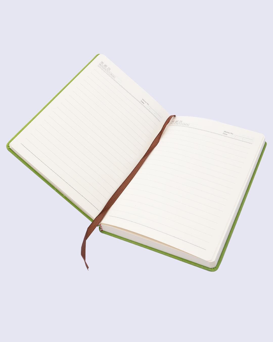 Notebook, Abstract Design, Green, Paper - MARKET 99