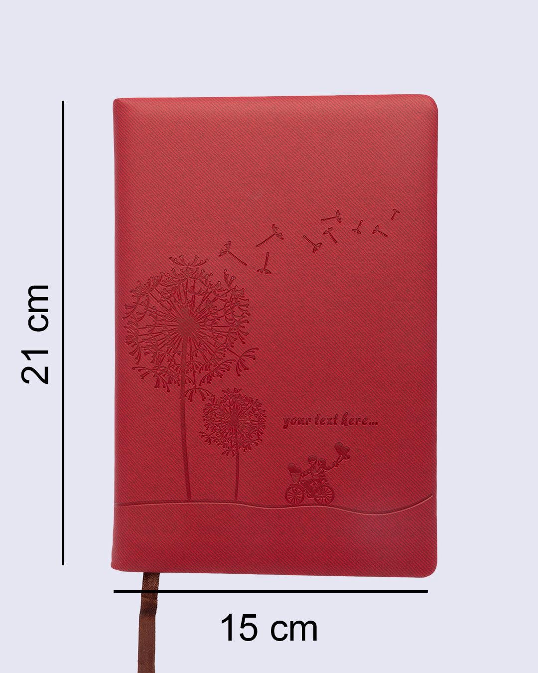 Notebook, Abstract Design, Red, Paper - MARKET 99