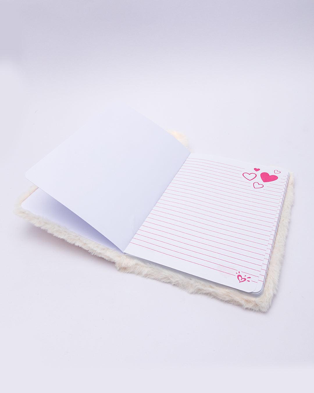 Notebook, Animal Design Shaped, Feather Material, Pink, Paper - MARKET 99